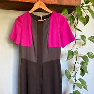 Black and pink fitted Hayden dress